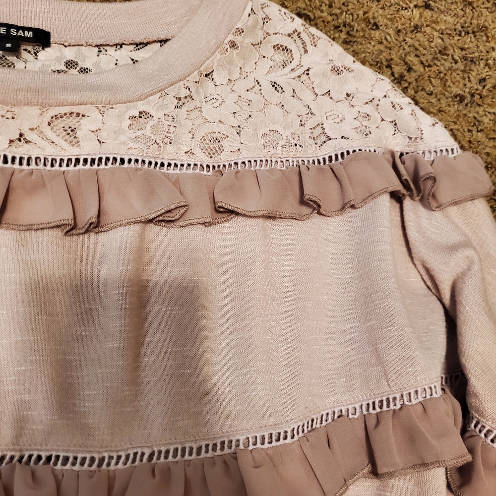 Love Sam Ruffled Pullover Sweater - Picture 6 of 9